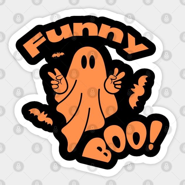 Funny Halloween Boo Sticker by Jackystore